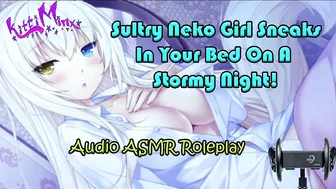 ASMR - Sultry Neko Cat bimbos Sneaks inside your Bed on a