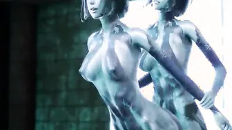 Halo Cortana Selfcest Fellatio and Sex - Futanari Porn