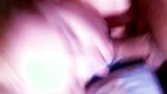 Step-daughter yells with daddys penis in her
