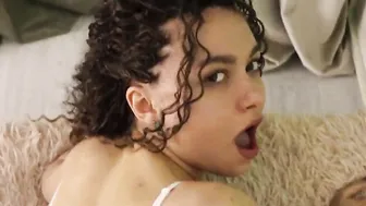 she was banged rough and gotten a big jizzed on face point of view