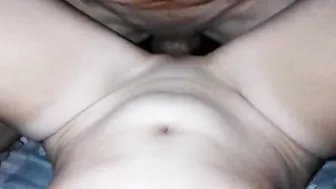 Cumming on the first date into a condom after a
