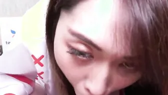 Fattest Dick porn video – Risako Goto blown cock into point of view before gets fuck