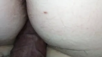 Cum on her butt