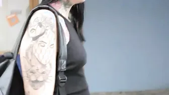 GERMAN SCOUT - TALL INKED 19 YEAR OLD SHARLOTTE PICKUP AND RAW BANGED AT STREET CASTING