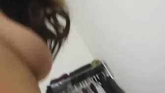 Bombshell dark hair 19 yo huge butt stepsis Lana Rhodes blows and fucks her stepbro pov