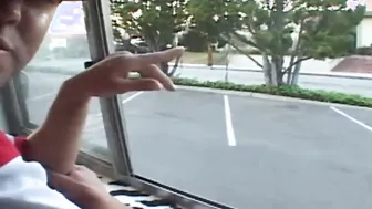 Slim blonde cheerleader 19 year old pick up for sex inside a vehicle