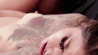 Sancho Fucks Slutty Tattooed Ass Slut Stella Mae with Toy In Pussy