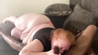 Julie Red Haired has Trainer Cardher for dinner