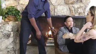 This goddess Fiance Takes Advantage of this Huge Ebony Dick