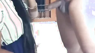 Sex with adorable bimbos inside skirt