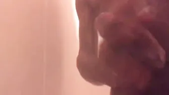 I beat my meat with soap suds into the shower