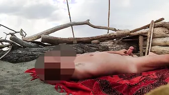 Gf hand job my dick on outside beach inside front voyeur