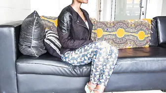 Short Hair Natural Ebony Interracial Job Interview