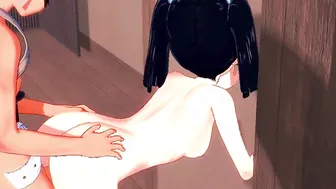 Demon Slayer Animated - Aoi Kanazaki x Tanjiro suck and banged - Japanese oriental Manga hentai game porn