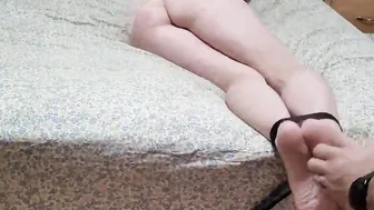 fetish bound up barely legal toes tickle bondage