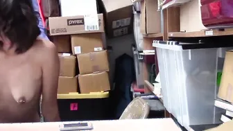 Petite-Latina-Teens" or "Hispanica-ShopLifting-Pornstar - Security Guard Punishes Thieving Girlfriend's Daughter For Stealing!