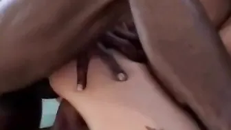 Bimbo dark hair is taking multiple ebony dicks