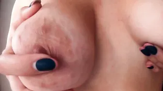 Huge natural jugs step sister breastfeeds her stepbrother. She loves to imagine that he is drinking her milk. It excites