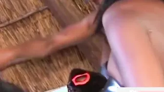 Black BONDAGE ebony chained domination hardcore deep throat