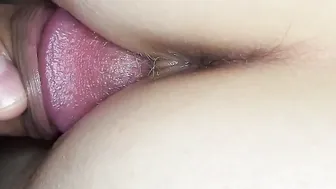 Insane close up tight snatch plowed and gigantic booty cummed