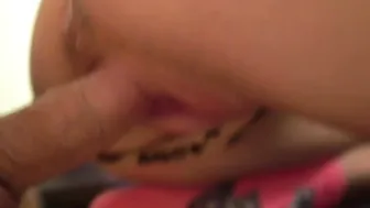 Cum into her mouth. A lot of sperm
