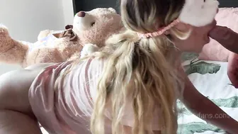Irresistible buttocks are banged by a lucky fat bro