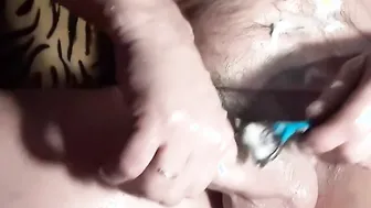 Penis shaving