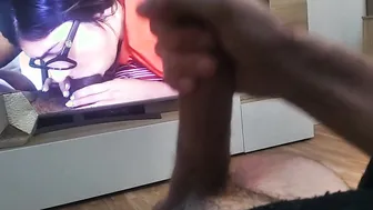 Jerking Gigantic PenisWatching PornBoobs Mia Khalifa AnalFucking With GlassesBlowing Enormous PenisDrink