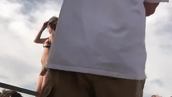 Lola Fine BTS boobs on top of South Mountain