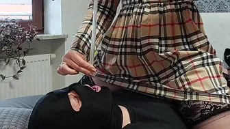 Wifey came after Date Cuckold Swallows Cum out of Condom and eat own cum for dessert