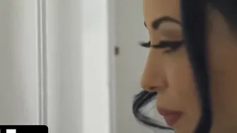 MomDrips - Blue Haired Cougar Caught Her Turned On Stepson Masturbating And Lets Him Cum Into Her Vagina