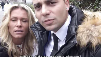 DEBT4k. Curly blonde is loving sex while cuckold groom is watching