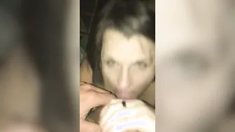 Sucking Off gigantic Bulgarian Penis makes this Hott Spinner Cougar Smile Best Blow. Job. Ever