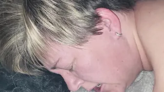 Taking penis hard inside front of husband