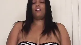 Guy is filming an black BBW sucking off his cocking