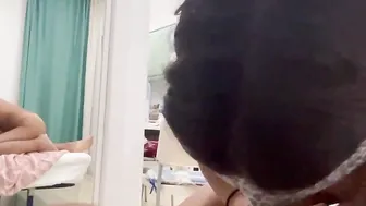 Mirror oral sex intense load
