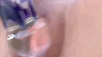 Small Trisha Masturbate with Toy Outside
