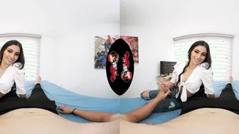 VRLatina - Small Hispanic Fucking into Virtual Reality
