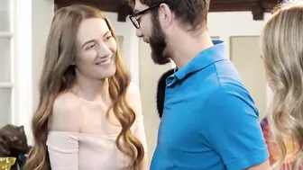 2 Goddess eighteen Anya Olsen and hot Samantha Hayes blown cock at the party