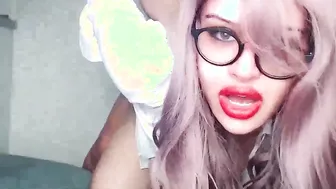 My gorgeous beauty friend showing her huge booty and rolling around a lot for you