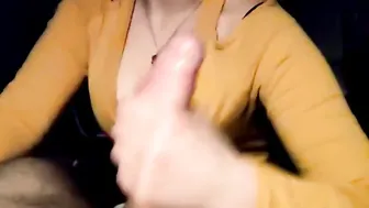 I Jerk My Husbend Rough Penis Huge Creampie