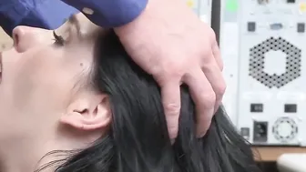 Huge booty dark haired 18yo Barely Legal Pornstar Shoplifter Violet Rain Sex With Security Guard