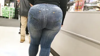 Creep shots Walgreens Mega butt black butt