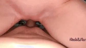 Bombshell Deep Fellatio and Passionate Fucking Into the Bed - Creampie