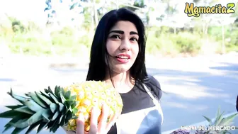 CARNE DEL MERCADO - #Devora Robles - sexy Colombiana Has Her First Real Rough Experience