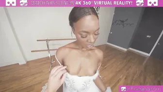 VR BANGERS Slim Black Ballerina gets her twat spread