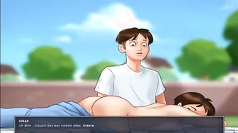 Summertime saga Aunt Have Fun with young boy (Deutsch slave)