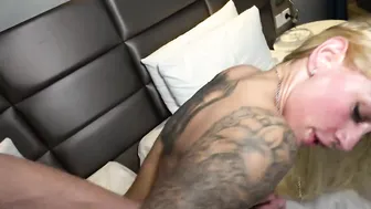 DTFdating - INCREDIBLE SEXY INKED BLONDE TAKES LONG PENIS INTO point of view HARDCORE BANGED