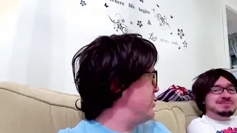 British whore eats 2 cocks into 3 way