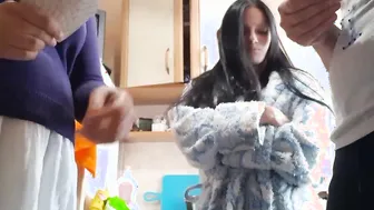 My Step Sister Lost Her Gf at Cards - Lesbo Illusion Girls